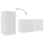vidaXL Ensemble de meubles TV 3 Pièces Blanc Aggloméré