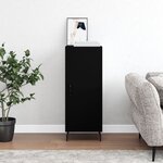 vidaXL Buffet Noir 34 5x34x90 cm Bois d'ingénierie