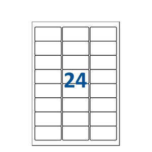Lot de 3000 Planches étiquettes autocollantes pour Timbres sur feuille A4 : 63 5 x 33 9 mm (24 étiquettes par feuille)