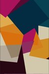 Tapis d'intérieur ORIGAMI 80 x 150 cm - Multicolore