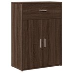 vidaXL Buffets 2 Pièces chêne marron 60x30x84 cm bois d'ingénierie