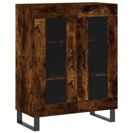 vidaXL Buffet chêne fumé 69 5x34x90 cm bois d'ingénierie