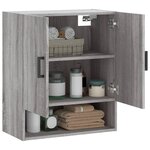 vidaXL Armoire murale sonoma gris 60x31x70 cm bois d'ingénierie