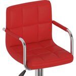 vidaXL Tabourets de bar lot de 2 rouge bordeaux similicuir