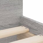 vidaXL Cadre de lit sans matelas sonoma gris 75x190 cm