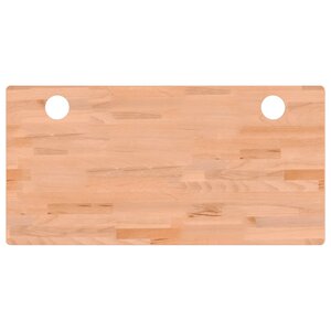 vidaXL Dessus de bureau 110x55x1 5 cm bois massif de hêtre