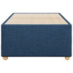 vidaXL Cadre de lit Bleu 90x190 cm Tissu