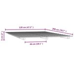 vidaXL Cadre de lit blanc 120x200 cm bois de pin massif