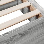 vidaXL Cadre de lit et tiroirs sonoma gris 140x190 cm bois ingénierie