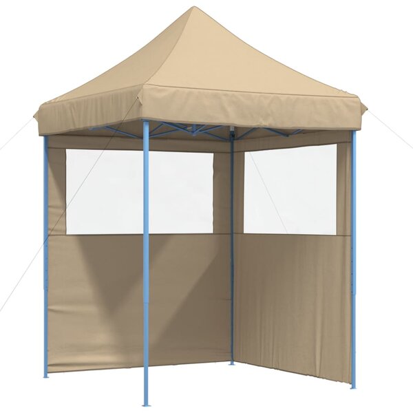 vidaXL Tente de réception pliable escamotable avec 2 parois latérales