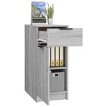 vidaXL Armoire de bureau Sonoma gris 33 5x50x75 cm Bois d'ingénierie