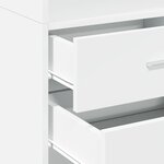 vidaXL Buffet haut blanc 45x42 5x185 cm bois d'ingénierie