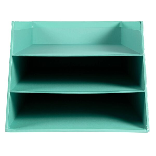 Corbeille À Courrier Combo 3 Niveaux Carton Aquarel - Vert Pastel - X 4 - Exacompta