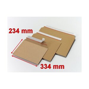 100 Enveloppes cartonnées format BBX3X 334x234 mm