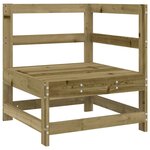 vidaXL Salon de jardin 7 Pièces bois de pin imprégné