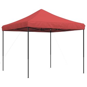 vidaXL Tente de réception pliable escamotable bordeaux 292x292x315 cm