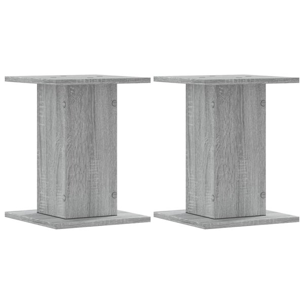vidaXL Supports pour plantes 2 Pièces sonoma gris bois d'ingénierie