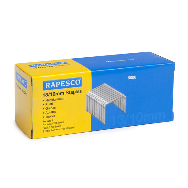 Boite de 5000 Agrafes Galvanisées 13/10mm RAPESCO