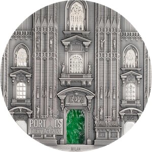 Monnaie MILAN AND PRAGUE Tiffany Art 3 Oz Argent 20$ Cook Islands 2026