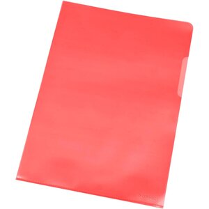 Pochette coin polypropylène grainé - 12/100e - rouge transparent - 100 unités Q-CONNECT