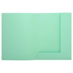 Paquet De 50 Chemises Imprimées 2 Rabats Super 210 - 24x32cm - Vert Clair - X 5 - Exacompta