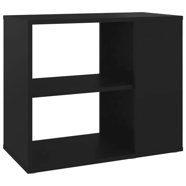 vidaXL Armoire latérale Noir 60x30x50 cm Bois d’ingénierie