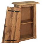 vidaXL Armoire latérale de salle de bain Pin massif 42x23x70 cm