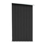 vidaXL Abri de stockage à bois Acier galvanisé 163x83x154cm Anthracite