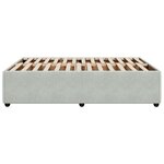 vidaXL Cadre de lit Gris clair 160x200 cm Velours