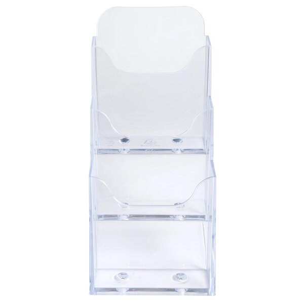 Distributeur De Prospectus 3 Compartiments Dl (10x21cm) - Cristal - Exacompta