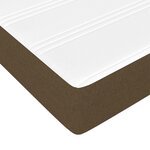 vidaXL Sommier à lattes de lit avec matelas Marron foncé 160x200 cm