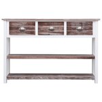 vidaXL Buffet Antique Marron 115x30x76 cm Bois