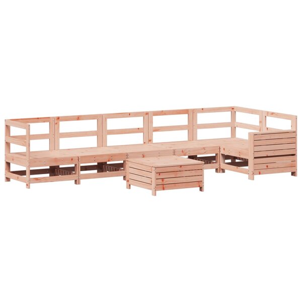 vidaXL Salon de jardin 7 Pièces bois massif sapin de douglas