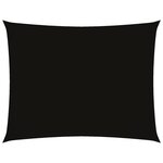 vidaXL Voile de parasol tissu oxford rectangulaire 2 5x3 5 m noir