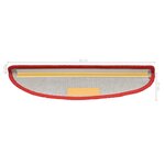 vidaXL Tapis d'escalier 10 Pièces 56x17x3 cm Rouge