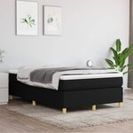 vidaXL Cadre de lit Noir 120x200 cm Tissu