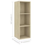 vidaXL Ensemble de meubles TV 3 Pièces Chêne sonoma Bois d'ingénierie