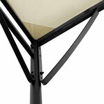 vidaXL Auvent crème 4x3 m 180 g/m² tissu et acier
