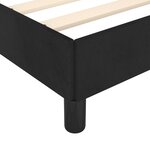 vidaXL Cadre de lit avec tête de lit Noir 160x200 cm Velours