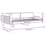 vidaXL Lit de repos rose 90x200 cm velours