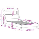 vidaXL Cadre de lit sans matelas 90x200 cm bois de pin massif