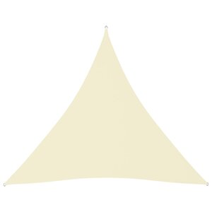 vidaXL Voile de parasol tissu oxford triangulaire 4 5x4 5x4 5 m crème