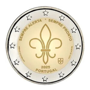 2 euros commémorative Portugal 2025 - Scoutisme International.