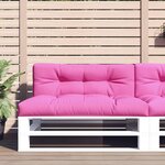 vidaXL Coussin de palette rose 120x40x12 cm tissu