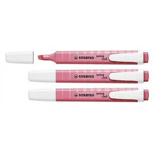 Surligneur swing cool Pastel Edition rose x 3 STABILO
