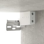 vidaXL Armoires murales 2 Pièces Gris béton 102x30x20cm Bois d'ingénierie