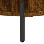 vidaXL Buffet Chêne fumé 34 5x34x90 cm Bois d'ingénierie