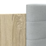 vidaXL Cadre de lit avec tête de lit chêne sonoma 120x190 cm