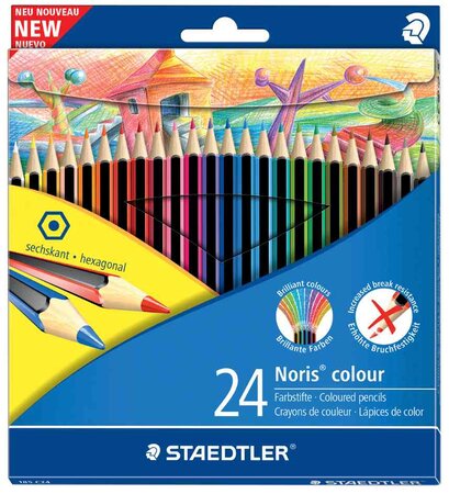 Etui de 24 Crayons de couleur WOPEX Triangulaire Assortis STAEDTLER