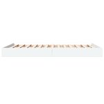 vidaXL Cadre de lit blanc 120x200 cm bois d'ingénierie